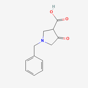 Chemical structure of 1-Benzyl-4-oxopyrrolidine-3-carboxylic acid