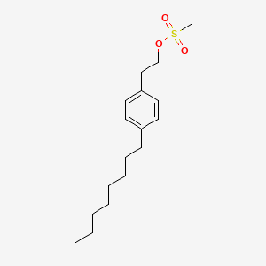 Chemical structure of 4-Octylphenethyl Methanesulfonate