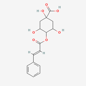 Chemical structure of 4-O-Cinnamoylquinic acid
