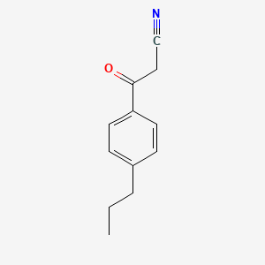 Chemical structure of 4-n-Propylbenzoylacetonitrile