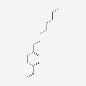 Chemical structure of 4-n-Octylstyrene