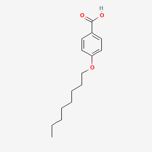 Chemical structure of 4-n-Octyloxybenzoic Acid