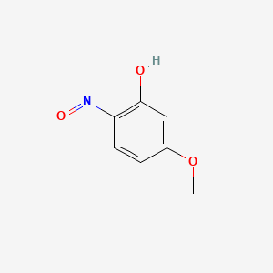 Chemical structure of 5-Methoxy-2-nitrosophenol
