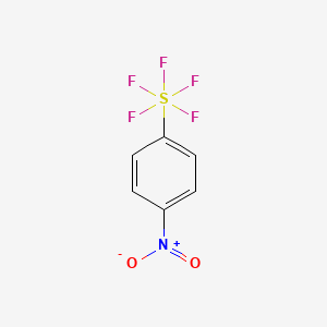 Chemical structure of 4-Nitrophenylsulfur Pentafluoride