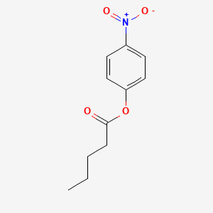 Chemical structure of 4-Nitrophenyl valerate