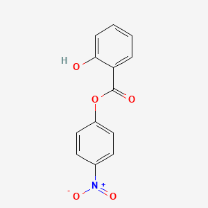 Chemical structure of 4-Nitrophenyl Salicylate