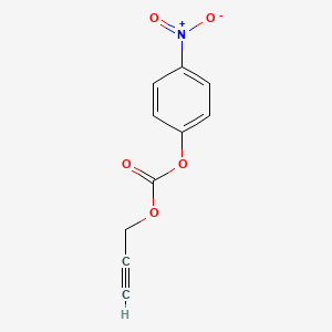 Chemical structure of 4-nitrophenyl prop-2-yn-1-yl carbonate
