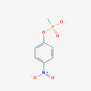Chemical structure of 4-nitrophenyl methylphosphonate
