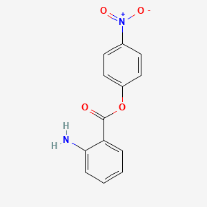 Chemical structure of 4-Nitrophenyl Anthranilate