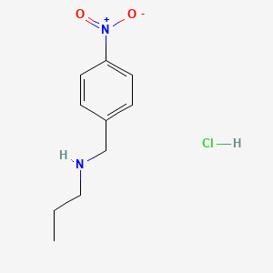 Chemical structure of 4-Nitro-N-propylbenzylamine hydrochloride