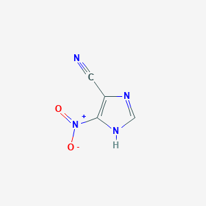 Chemical structure of 4-Nitroimidazole-5-carbonitrile