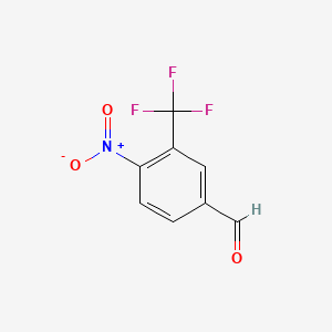 Chemical structure of 4-Nitro-3-(trifluoromethyl)benzaldehyde