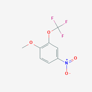Chemical structure of 4-Nitro-2-(Trifluoromethoxy)Anisole