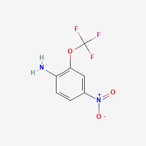Chemical structure of 4-Nitro-2-(trifluoromethoxy)aniline