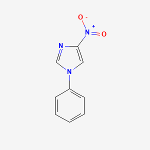 Chemical structure of 4-Nitro-1-phenyl-1H-imidazole