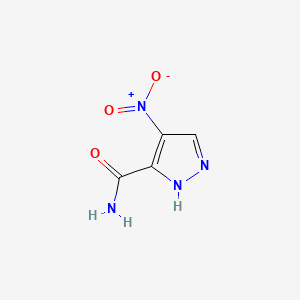 Chemical structure of 4-Nitro-1H-pyrazole-3-carboxamide