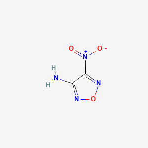 Chemical structure of 4-Nitro-1,2,5-oxadiazol-3-amine