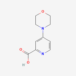 Chemical structure of 4-Morpholinopicolinic acid