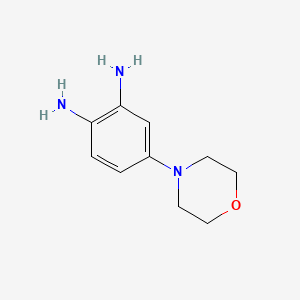 Chemical structure of 4-MORPHOLINOBENZENE-1,2-DIAMINE