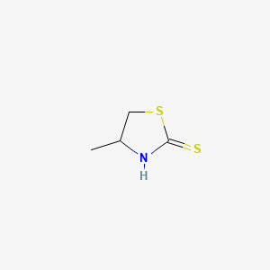 Chemical structure of 4-methylthiazolidine-2-thione