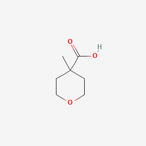 Chemical structure of 4-Methyloxane-4-carboxylic acid