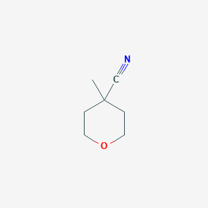 Chemical structure of 4-Methyltetrahydro-2H-pyran-4-carbonitrile