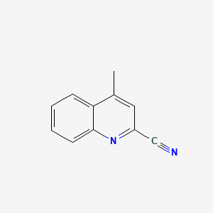 Chemical structure of 4-Methylquinoline-2-carbonitrile