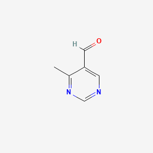 Chemical structure of 4-Methylpyrimidine-5-carbaldehyde