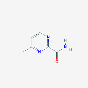 Chemical structure of 4-Methylpyrimidine-2-carboxamide