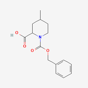 Chemical structure of 4-Methyl-Piperidine-1,2-Dicarboxylic Acid 1-Benzyl Ester