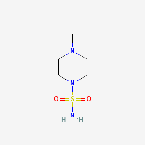 Chemical structure of 4-Methylpiperazine-1-sulfonamide