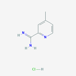 Chemical structure of 4-Methylpicolinimidamide hydrochloride
