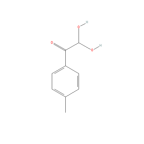 Chemical structure of 4-Methylphenylglyoxal hydrate