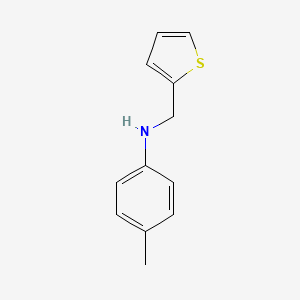 Chemical structure of 4-Methyl-N-(thiophen-2-ylmethyl)aniline