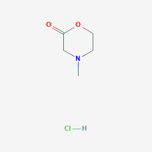 Chemical structure of 4-Methylmorpholin-2-one hydrochloride