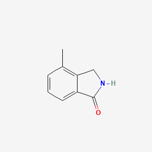 Chemical structure of 4-Methylisoindolin-1-one