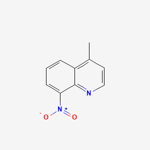 Chemical structure of 4-Methyl-8-nitroquinoline