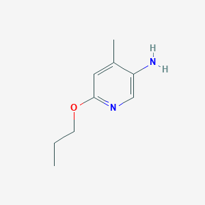 Chemical structure of 4-Methyl-6-propoxypyridin-3-amine