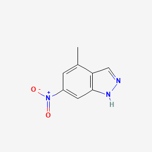 Chemical structure of 4-Methyl-6-nitro-1H-indazole