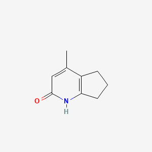 Chemical structure of 4-Methyl-6,7-dihydro-5H-cyclopenta[b]pyridin-2-ol