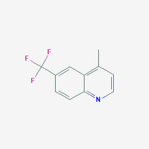 Chemical structure of 4-Methyl-6-(trifluoromethyl)quinoline