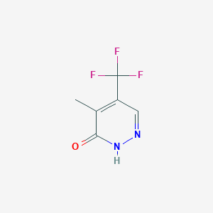 Chemical structure of 4-Methyl-5-trifluoromethyl-2H-pyridazin-3-one
