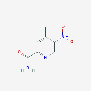 Chemical structure of 4-Methyl-5-nitropicolinamide