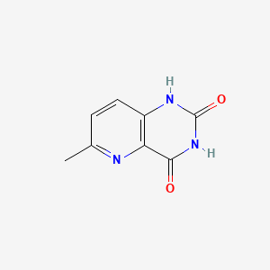 Chemical structure of 4-methyl-5,8,10-triazabicyclo[4.4.0]deca-2,4,11-triene-7,9-dione