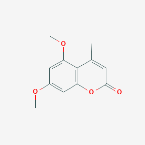 Chemical structure of 4-Methyl-5,7-dimethoxycoumarin
