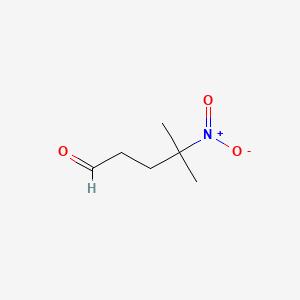 Chemical structure of 4-Methyl-4-nitrovaleraldehyde