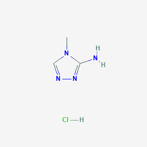 Chemical structure of 4-Methyl-4H-1,2,4-triazol-3-amine hydrochloride