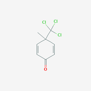 Chemical structure of 4-Methyl-4-(trichloromethyl)cyclohexa-2,5-dienone