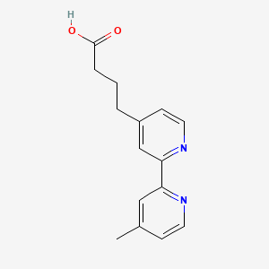 Chemical structure of 4-Methyl-4'-(3-carboxypropyl)-2,2'-bipyridine