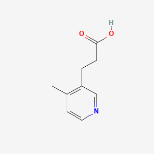 Chemical structure of 4-Methyl-3-Pyridinepropanoic Acid